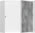 Hansgrohe XtraStoris Rock Wall Niche With Tileable Door 300/300/140 - Matt White - 56091700