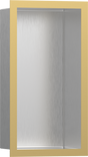 Hansgrohe XtraStoris Individual Wall Niche Brushed Stainless Steel With Design Frame 300x150x100 - Polished Gold Optic - 56094990