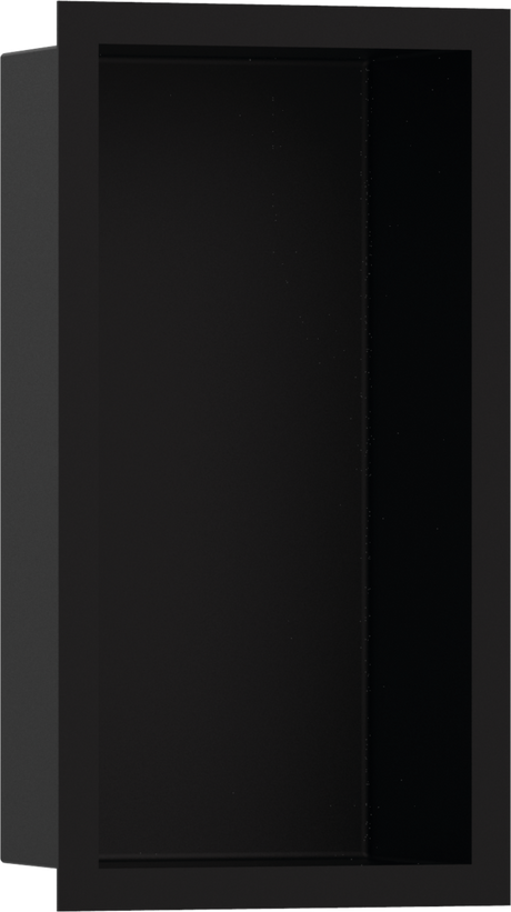 Hansgrohe XtraStoris Individual Wall Niche Matt Black With Design Frame 300x150x100 - Matt Black - 56095670