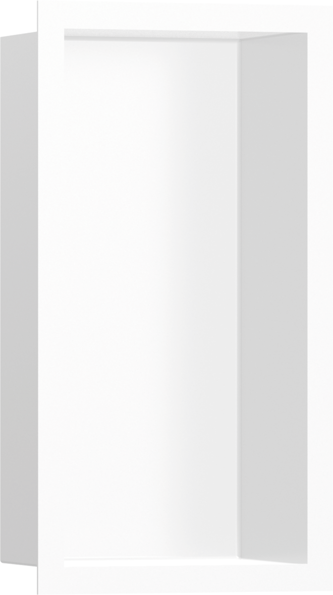 Hansgrohe XtraStoris Individual Wall Niche Matt White With Design Frame 300x150x100 - Matt White - 56096700