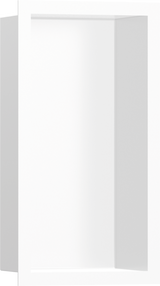 Hansgrohe XtraStoris Individual Wall Niche Matt White With Design Frame 300x150x100 - Matt White - 56096700