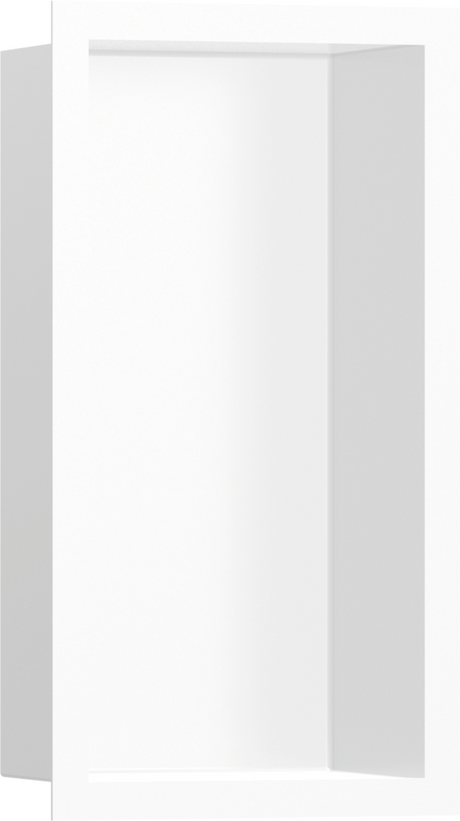 Hansgrohe XtraStoris Individual Wall Niche Matt White With Design Frame 300x150x100 - Matt White - 56096700