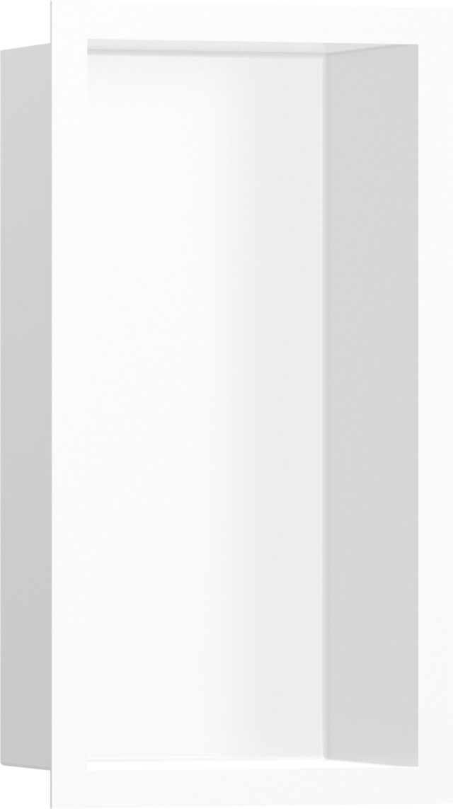 Hansgrohe XtraStoris Individual Wall Niche Matt White With Design Frame 300x150x100 - Matt White - 56096700