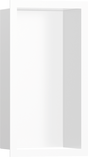 Hansgrohe XtraStoris Individual Wall Niche Matt White With Design Frame 300x150x100 - Matt White - 56096700