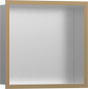 Hansgrohe XtraStoris Individual Wall Niche Brushed Stainless Steel With Design Frame 300/300/100 - Brushed Bronze - 56097140