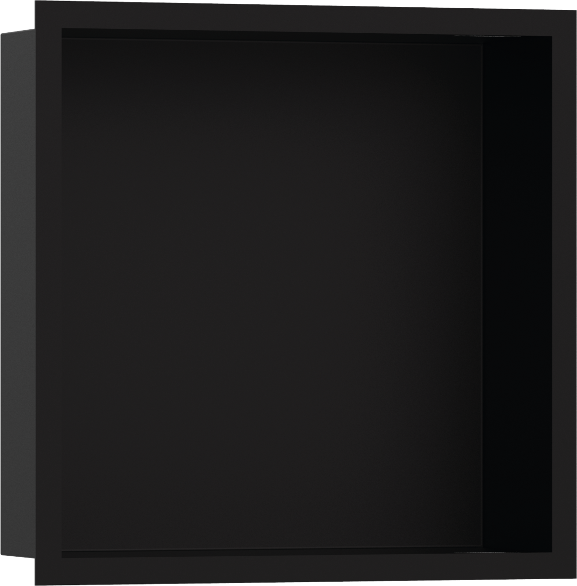 Hansgrohe XtraStoris Individual Wall Niche Matt Black With Design Frame 300/300/100 - Matt Black - 56098670