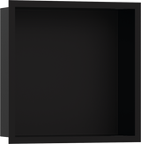 Hansgrohe XtraStoris Individual Wall Niche Matt Black With Design Frame 300/300/100 - Matt Black - 56098670