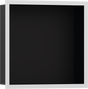 Hansgrohe XtraStoris Individual Wall Niche Matt Black With Design Frame 300/300/100 - Matt White - 56098700
