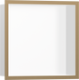 Hansgrohe XtraStoris Individual Wall Niche Matt White With Design Frame 300/300/100 - Brushed Bronze - 56099140
