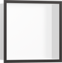 Hansgrohe XtraStoris Individual Wall Niche Matt White With Design Frame 300/300/100 - Brushed Black Chrome - 56099340