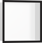 Hansgrohe XtraStoris Individual Wall Niche Matt White With Design Frame 300/300/100 - Matt Black - 56099670