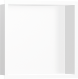 Hansgrohe XtraStoris Individual Wall Niche Matt White With Design Frame 300/300/100 - Matt White - 56099700
