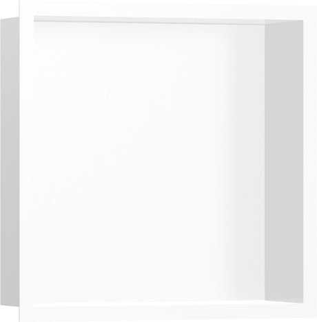 Hansgrohe XtraStoris Individual Wall Niche Matt White With Design Frame 300/300/100 - Matt White - 56099700