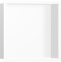 Hansgrohe XtraStoris Individual Wall Niche Matt White With Design Frame 300/300/100 - Matt White - 56099700