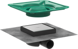 Hansgrohe RainDrain Spot Complete Set Point Drain 150/150 Tileable Rear Cover - 56112800