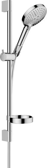 Hansgrohe Raindance Select S Shower Set 120 3jet Powderrain With Shower Bar 65 Cm And Soap Dish GP - Chrome - 27944000