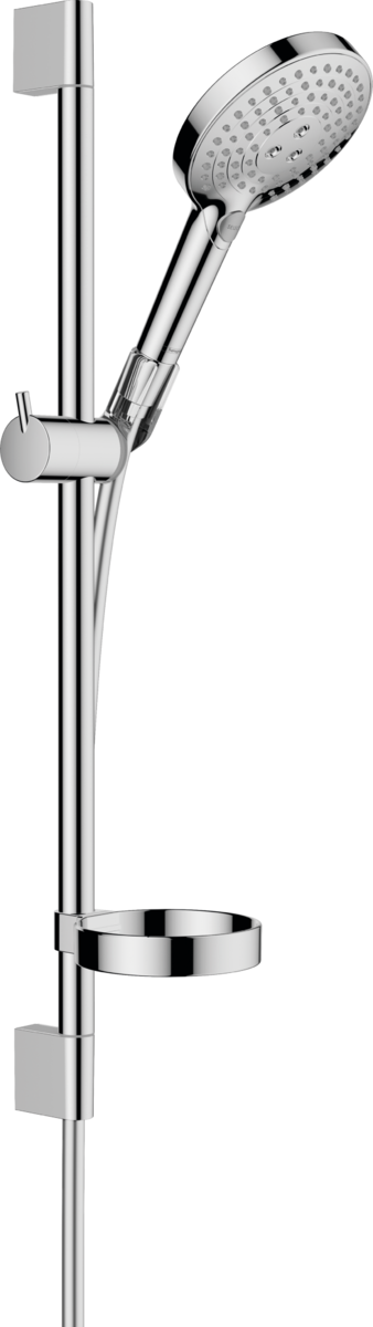Hansgrohe Raindance Select S Shower Set 120 3jet Powderrain With Shower Bar 65 Cm And Soap Dish GP - Chrome - 27944000