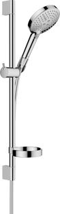 Hansgrohe Raindance Select S Shower Set 120 3jet Powderrain With Shower Bar 65 Cm And Soap Dish GP - Chrome - 27944000