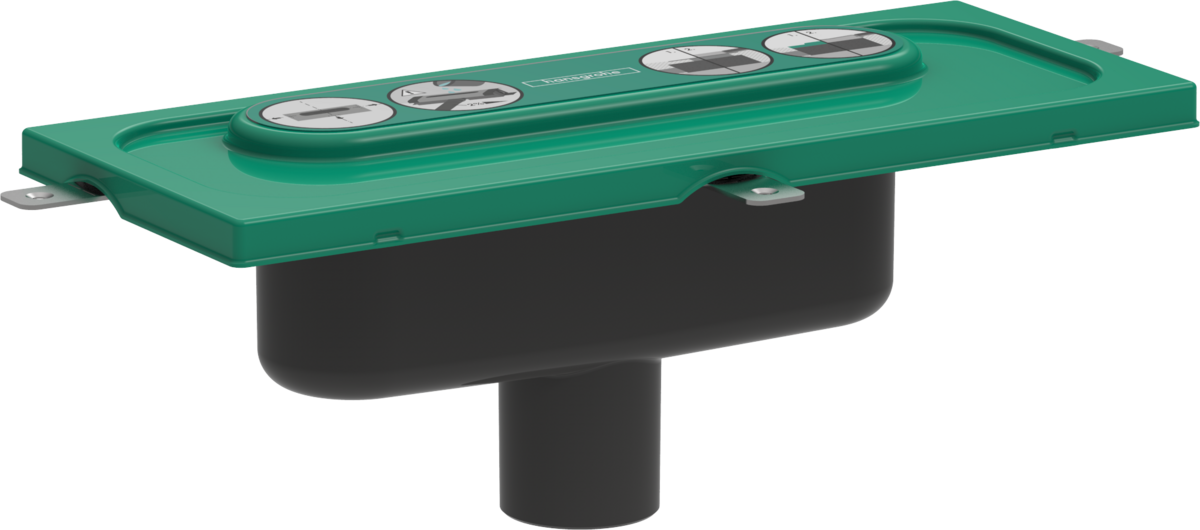 Hansgrohe uBox Universal Base Set For Finish Sets For Vertical Installation - 01002180