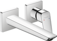 Hansgrohe Logis Single Lever Basin Mixer For Concealed Installation Fine Wall-mounted With Spout 205mm - Chrome - 71256000