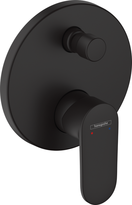 Hansgrohe Vernis Blend Single Lever Bath Mixer For Concealed Installation - Matt Black - 71466670