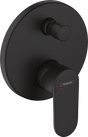 Hansgrohe Vernis Blend Single Lever Bath Mixer For Concealed Installation - Matt Black - 71466670