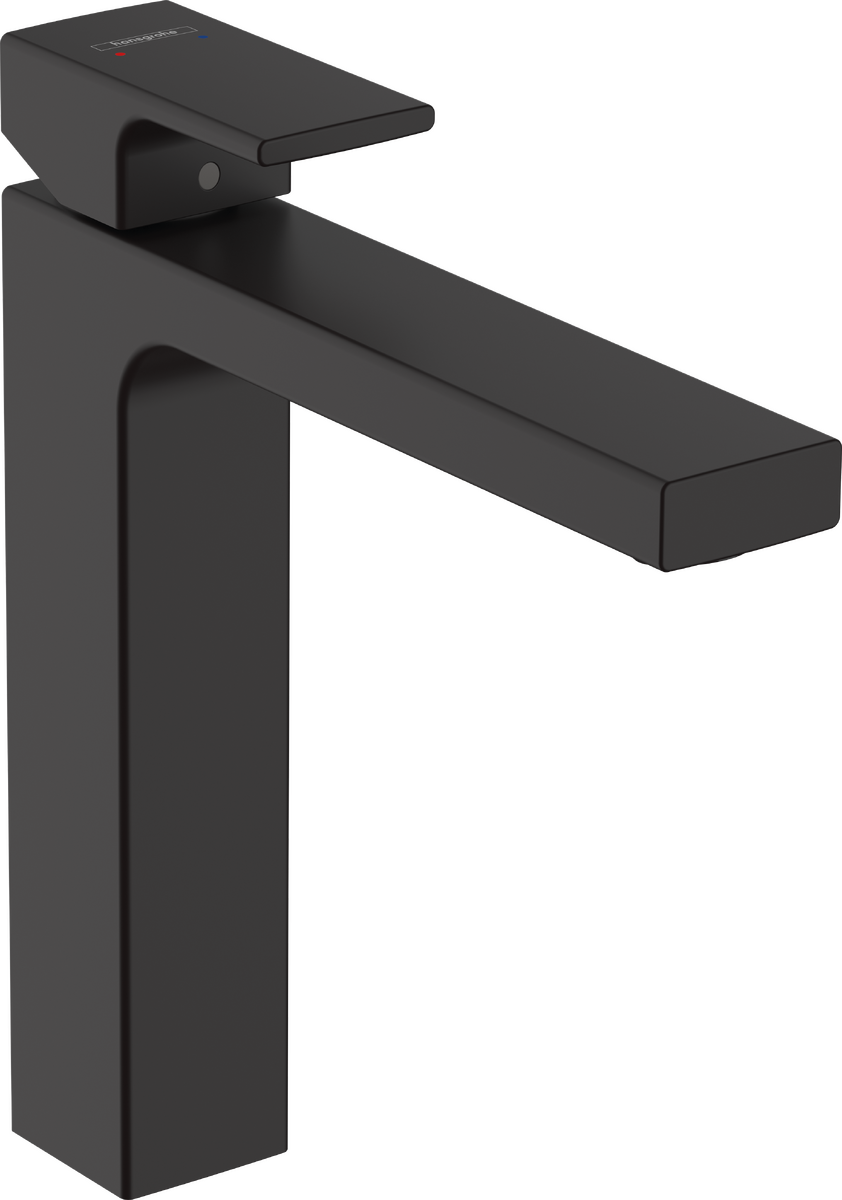 Hansgrohe Vernis Shape Single Lever Basin Mixer 190 With Pop-up Waste Set - Matt Black - 71562670