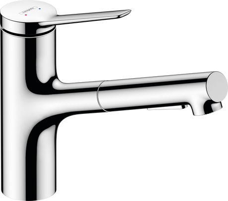 Hansgrohe Zesis M33 Single Lever Kitchen Mixer 150 Pull-out Spray 2jet - Chrome - 74800000