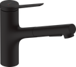 Hansgrohe Zesis M33 Single Lever Kitchen Mixer 150 Pull-out Spray 2jet - Matt Black - 74800670