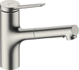 Hansgrohe Zesis M33 Single Lever Kitchen Mixer 150 Pull-out Spray 2jet Sbox Lite - Stainless Steel - 74803800