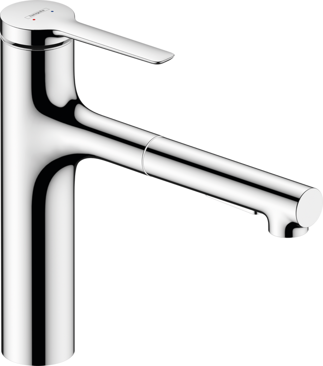 Hansgrohe Zesis M33 Single Lever Kitchen Mixer 160 Pull-out Spray 2jet - Chrome - 74801000