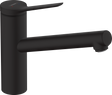 Hansgrohe Zesis M33 Single Lever Kitchen Mixer 150 1jet - Matt Black - 74802670