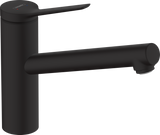Hansgrohe Zesis M33 Single Lever Kitchen Mixer 150 1jet - Matt Black - 74802670