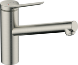 Hansgrohe Zesis M33 Single Lever Kitchen Mixer 150 1jet - Stainless Steel - 74802800