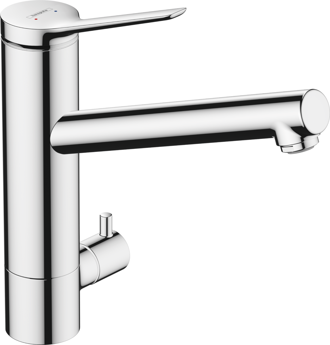 Hansgrohe Zesis M33 Single Lever Kitchen Mixer 200 Device Shut-off Valve Coolstart 1jet - Chrome - 74807000
