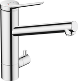 Hansgrohe Zesis M33 Single Lever Kitchen Mixer 200 Device Shut-off Valve 1jet - Chrome - 74808000