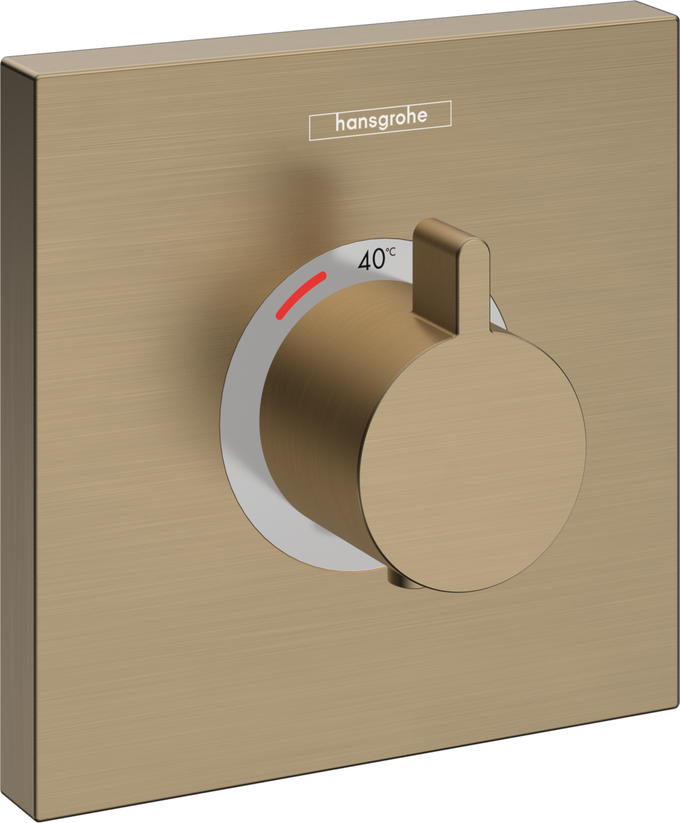 Hansgrohe ShowerSelect Thermostatic Mixer Highflow For Concealed Installation - Brushed Bronze - 15760140