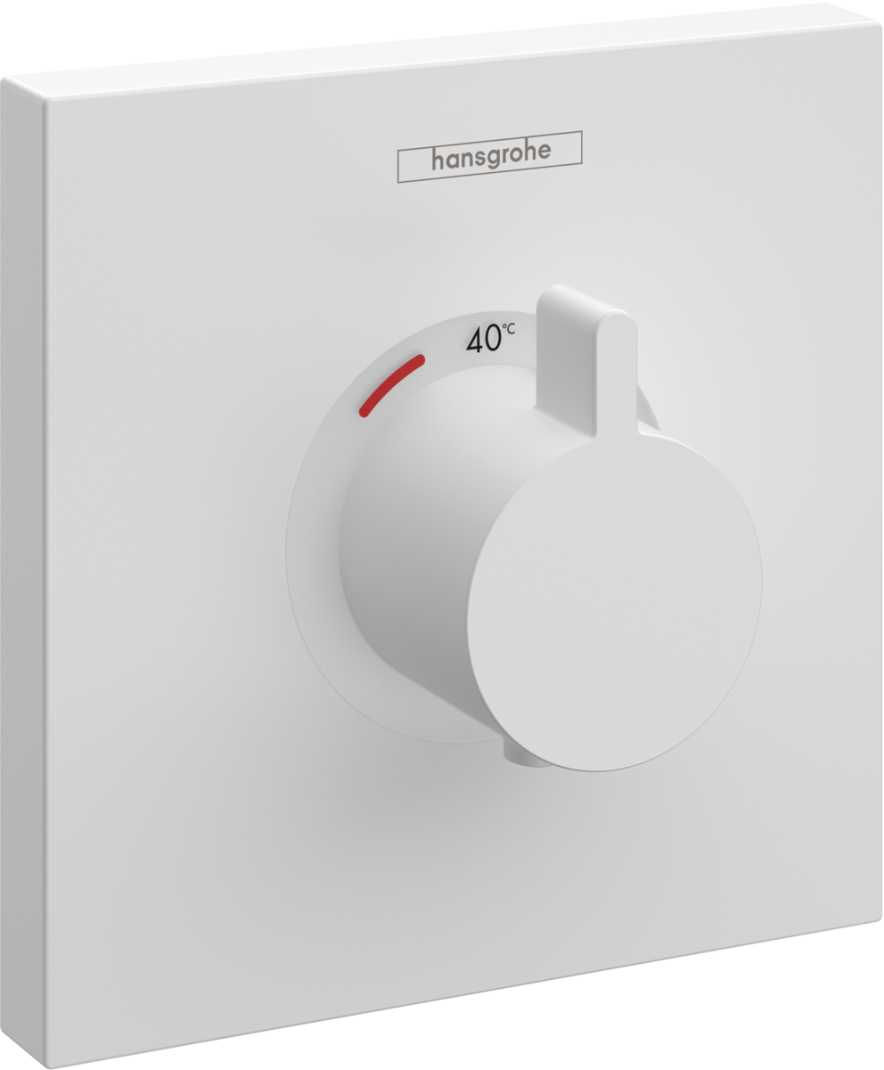 Hansgrohe ShowerSelect Thermostatic Mixer Highflow For Concealed Installation - Matt White - 15760700