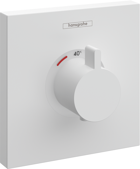Hansgrohe ShowerSelect Thermostatic Mixer Highflow For Concealed Installation - Matt White - 15760700