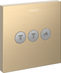 Hansgrohe ShowerSelect Valve For Concealed Installation For 3 Outlets - Brushed Bronze - 15764140