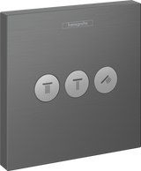Hansgrohe ShowerSelect Valve For Concealed Installation For 3 Outlets - Brushed Black Chrome - 15764340