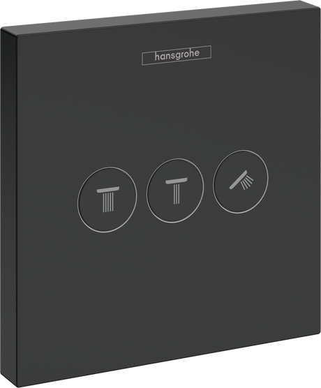 Hansgrohe ShowerSelect Valve For Concealed Installation For 3 Outlets - Matt Black - 15764670
