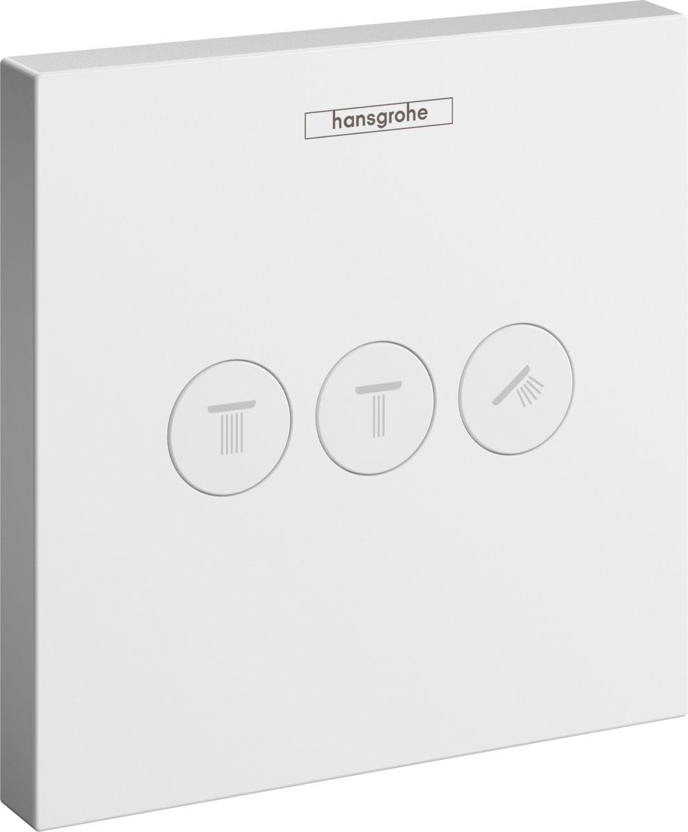 Hansgrohe ShowerSelect Valve For Concealed Installation For 3 Outlets - Matt White - 15764700