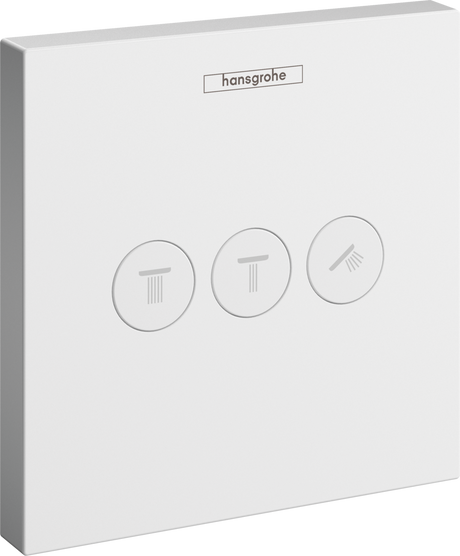 Hansgrohe ShowerSelect Valve For Concealed Installation For 3 Outlets - Matt White - 15764700