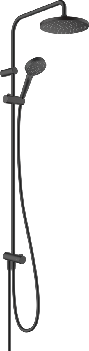 Hansgrohe Vernis Blend Showerpipe 200 1jet Reno - Matt Black - 26272670