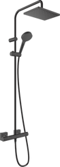 Hansgrohe Vernis Shape Showerpipe 230 1jet Ecosmart With Thermostat - Matt Black - 26097670