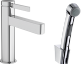 Hansgrohe Finoris Single Lever Basin Mixer 110 With Bidette Hand Shower And Shower Hose 160 Cm - Matt Black - 76210670