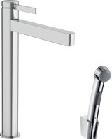 Hansgrohe Finoris Single Lever Basin Mixer 260 With Bidette Hand Shower And Shower Hose 1600mm - Chrome - 76220000