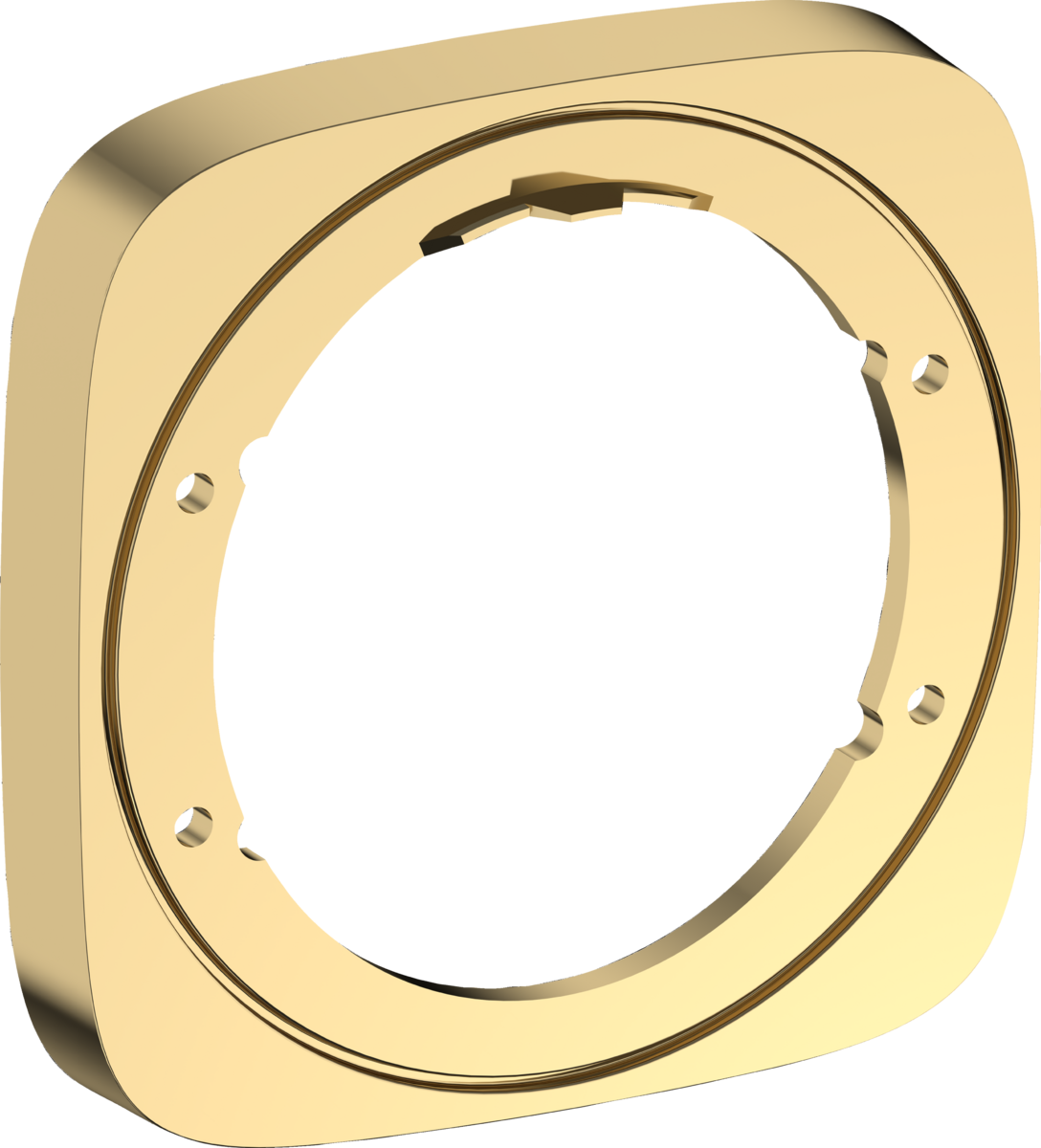 Hansgrohe Puravida Extension Element 157 X 157 mm - Polished Gold-optic - 15597990