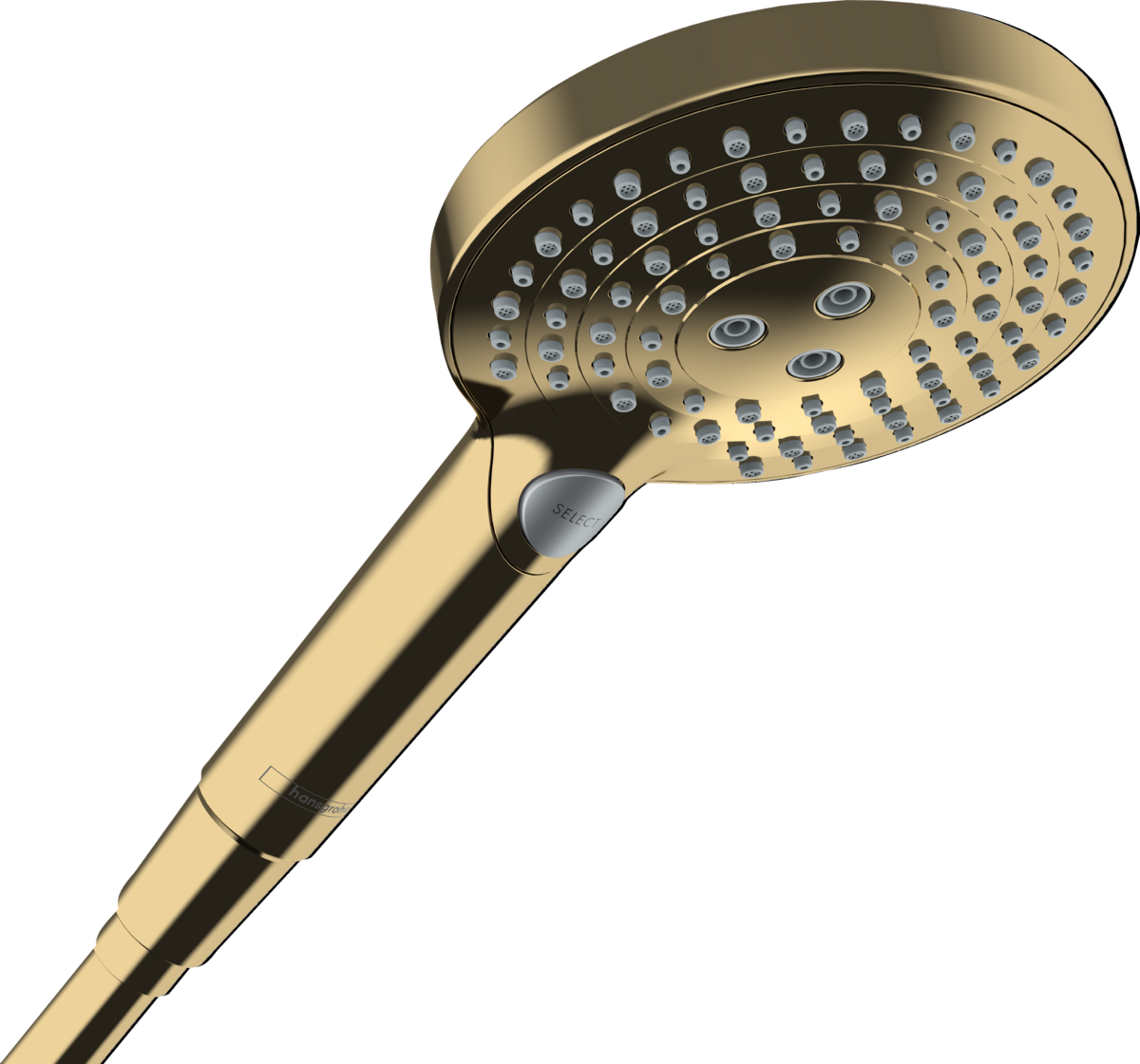 Hansgrohe Raindance Select S Hand Shower 120 3jet PowderRain - Polished Gold Optic - 26014990